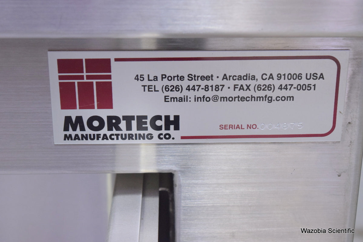 MORTECH MANUFACTURING AUTOPSY STATION LEFT SINK 1036-7 WITH INSINKERATOR SS50-26