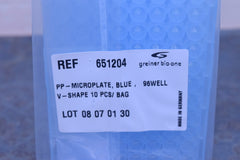 GREINER BIO-ONE  MICROPLATE BLUE 96 WELL 10PCS/BAG 651204