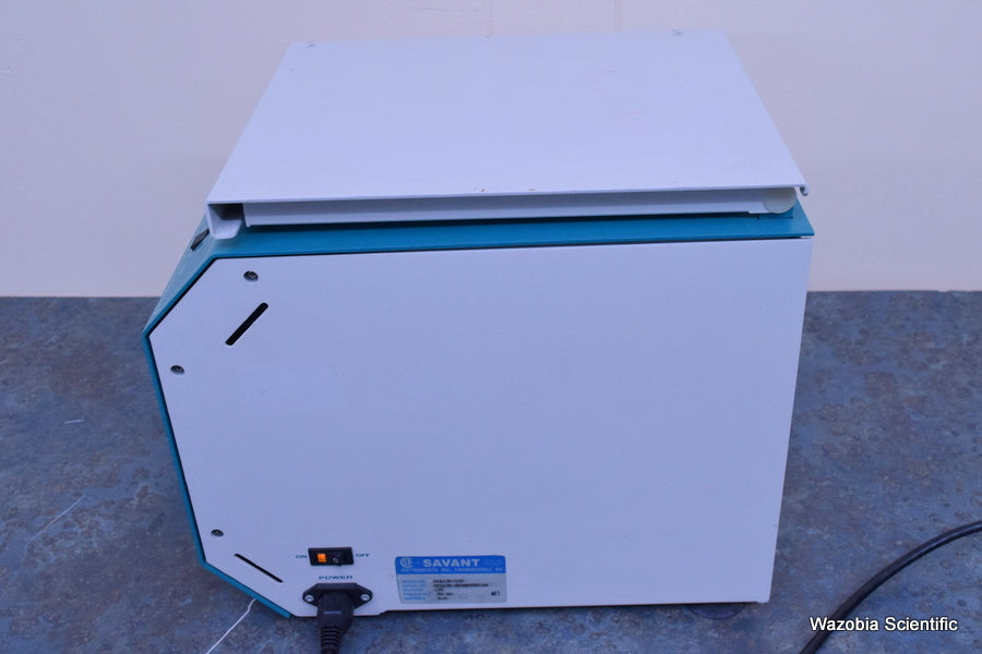 SAVANT USPEEDFUGE MICROCENTRIFUGE SFA13K RSA-24 ROTOR CENTRIFUGE