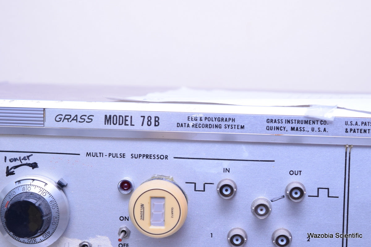GRASS INSTRUMENT MODEL 78B EEG & POLYGRAPH DATA RECORDING SYSTEM AM7 7P511 AMPLI