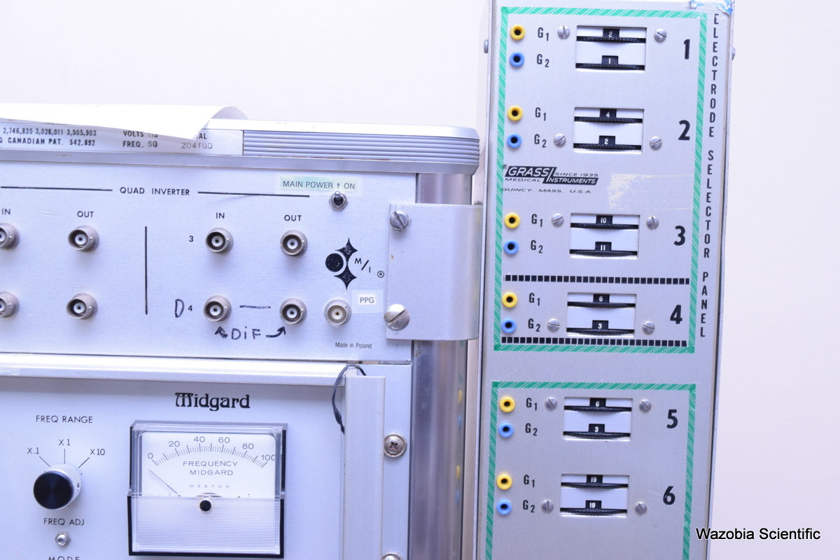 GRASS INSTRUMENT MODEL 78B EEG & POLYGRAPH DATA RECORDING SYSTEM AM7 7P511 AMPLI