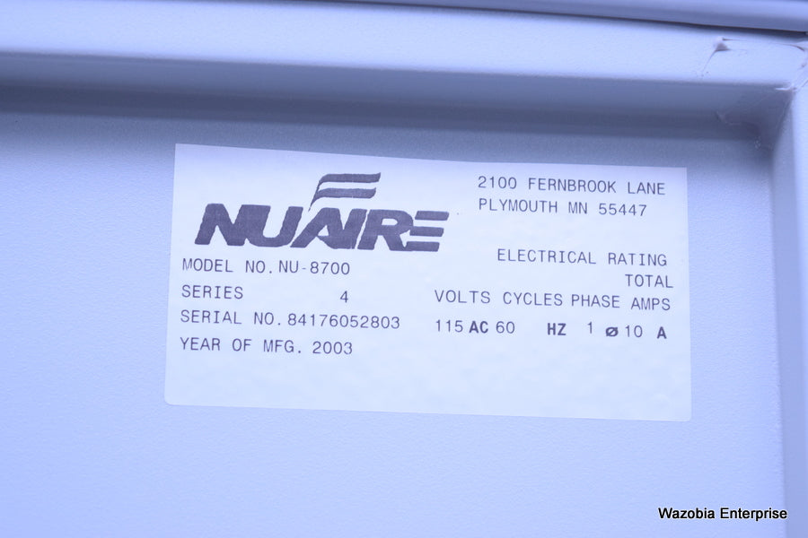 NUAIRE IR AUTOFLOW CO2 WATER-JACKETED INCUBATOR MODEL NU-8700