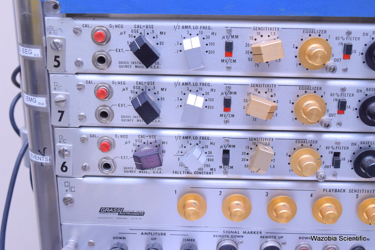 GRASS INSTRUMENT MODEL 78B EEG & POLYGRAPH DATA RECORDING SYSTEM AM7 7P511 AMPLI
