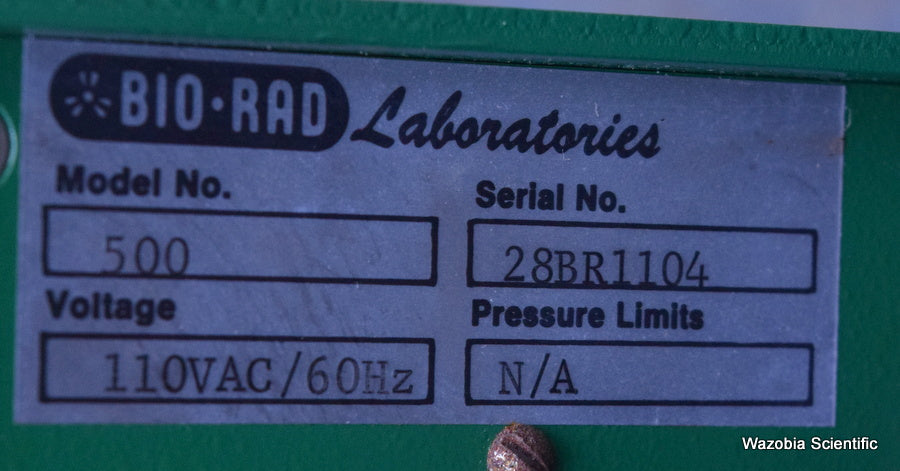 BIO-RAD MODEL 500 POWER SUPPLY  MODEL 500 PARTS