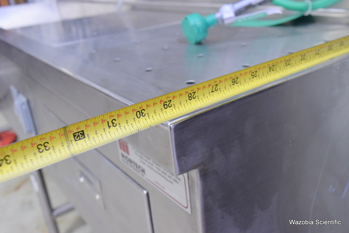 MORTECH MANUFACTURING AUTOPSY STATION LEFT SINK 1036-7 WITH INSINKERATOR SS50-26