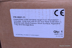 ASSEMBLED VHM VARIABLE HEIGHT ARM WORKSTATION ITK-0021-11 8"/20.3CM REAR EXTENSI