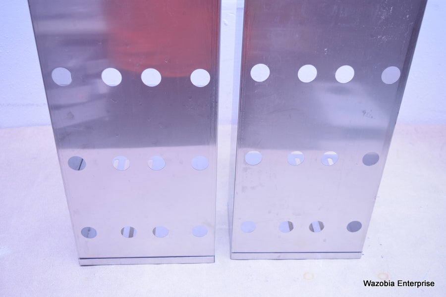 2 STAINLESS STEEL LABORATORY CRYO STORAGE FREEZER RACK