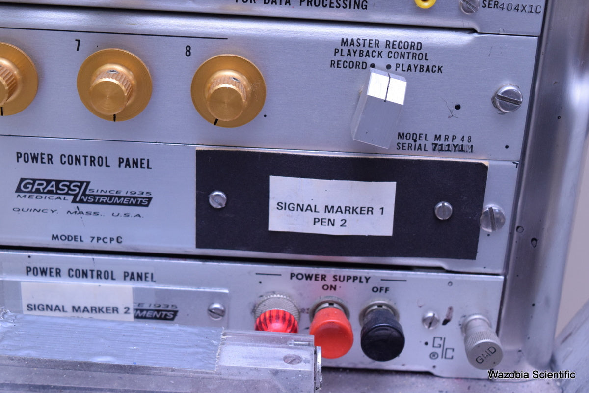 GRASS INSTRUMENT MODEL 78B EEG & POLYGRAPH DATA RECORDING SYSTEM AM7 7P511 AMPLI