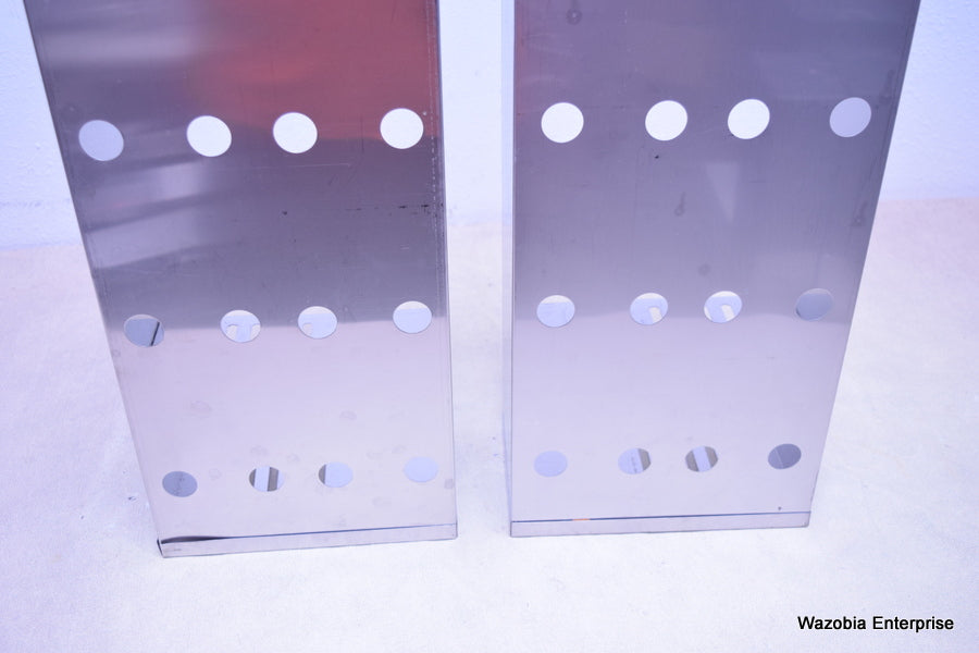 2 STAINLESS STEEL LABORATORY CRYO STORAGE FREEZER RACK