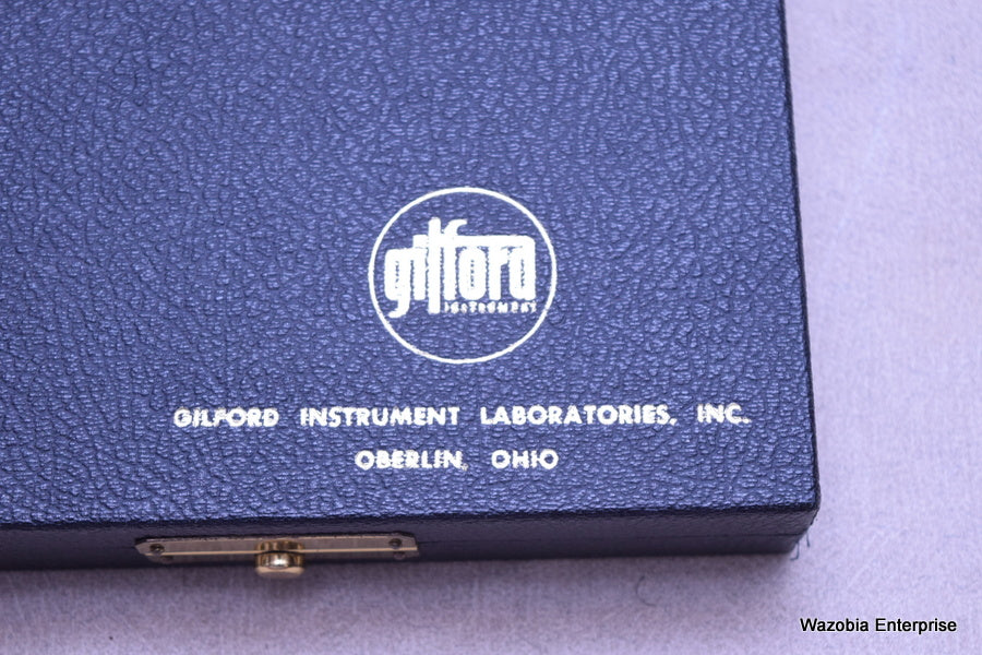 GILFORD INSTRUMENT MODEL 202 OPTICAL DENSITY STANDINGS