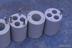 LOT OF 4 CENTRIFUGE SWING ROTOR BUCKETS