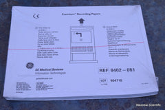 GE MEDICAL SYSTEMS PREMIUM RECORDING PAPERS REF 9402-061