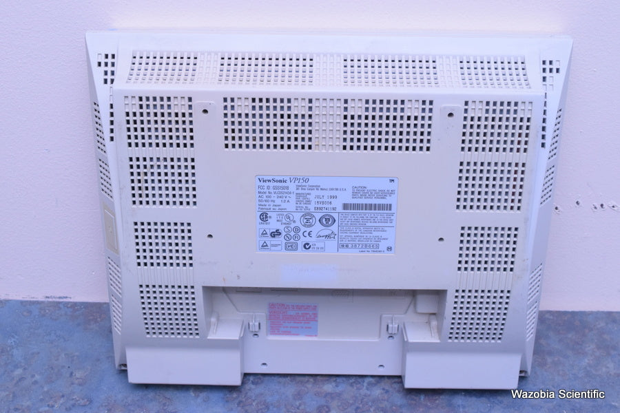 VIEWSONIC VIEWPANEL VP150 MODEL VLCDS21434-1 15"