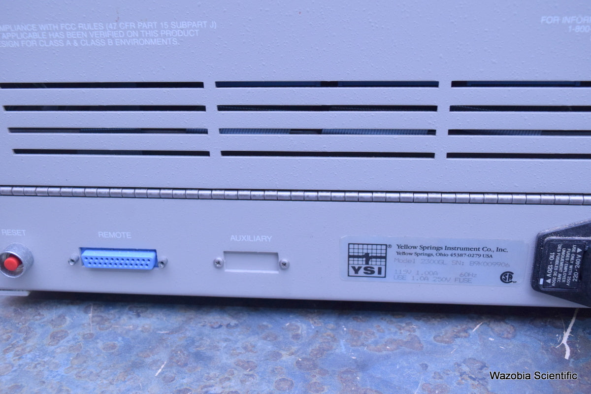 YSI 2300 STAT GLUCOSE L-LACTATE ANALYZER 2300GL YELLOW SPRINGS INSTRUMENT