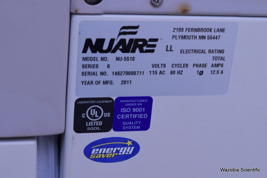 NUAIRE AUTOFLOW IR DIRECT HEAT CO2 INCUBATOR MODEL NU-5510