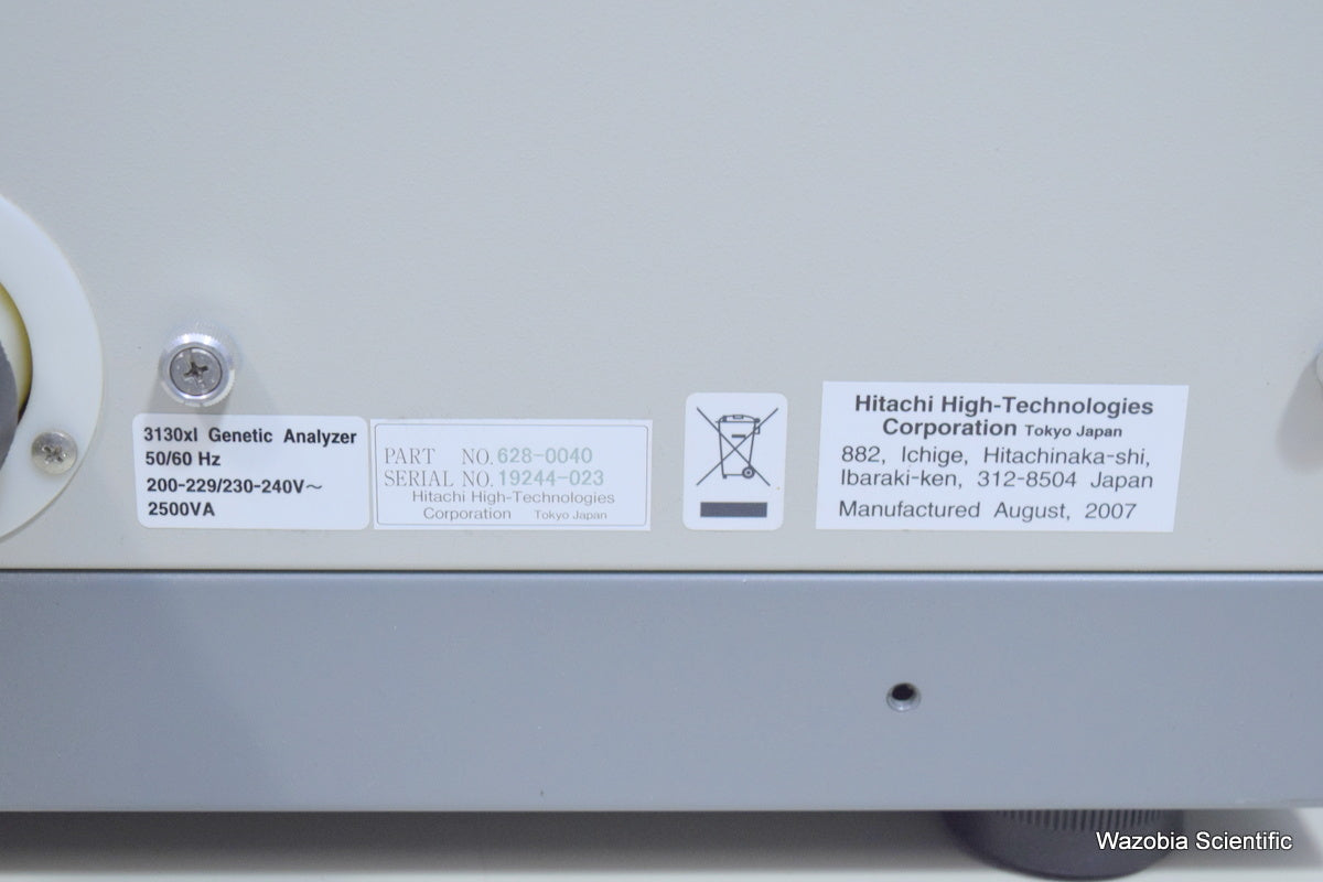 HITACHI AB APPLIED BIOSYSTEMS 3130X GENETIC ANALYZER 4352322 628-0040