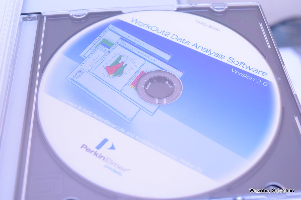 PERKIN ELMER VICTOR IV MULTILABEL COUNTER 1420-040 WORKOUT2 DATA  SOFTWARE