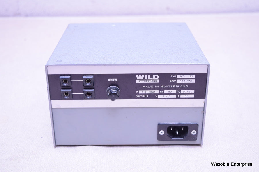 WILD HEERBRUGG SWITZERLAND TYPE MTR 22 MICROSCOPE POWER SUPPLY