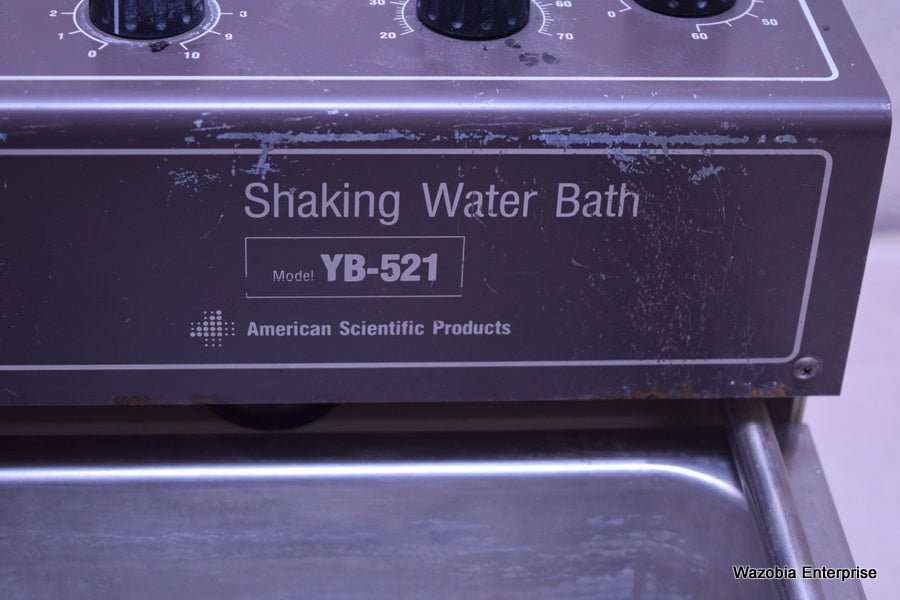 AMERICAN SCIENTIFIC PRODUCTS SHAKING WATER BATH MODEL YB-521