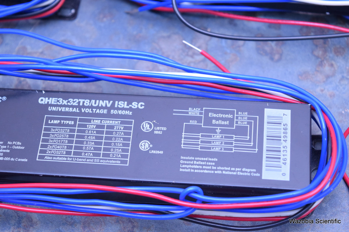 7 SYLVANIA QUICKTRONIC HIGH-EEFICIENCY QUICK60+ QHE3X32T8/UNV ISL-SC BALLAST