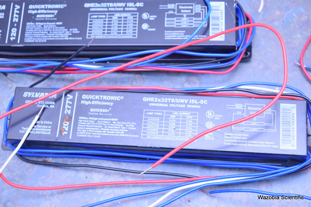 7 SYLVANIA QUICKTRONIC HIGH-EEFICIENCY QUICK60+ QHE3X32T8/UNV ISL-SC BALLAST