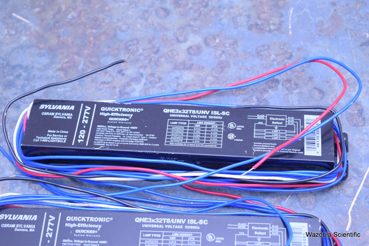 7 SYLVANIA QUICKTRONIC HIGH-EEFICIENCY QUICK60+ QHE3X32T8/UNV ISL-SC BALLAST