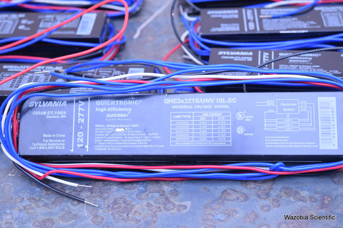 7 SYLVANIA QUICKTRONIC HIGH-EEFICIENCY QUICK60+ QHE3X32T8/UNV ISL-SC BALLAST