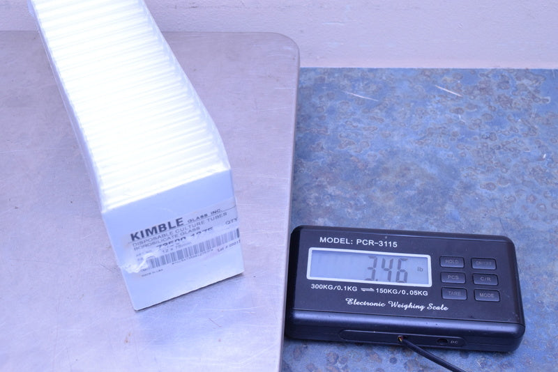 KIMBLE GLASS DISPOSABLE CULTURE TUBES BOROSILICATE GLASS 73500 1275  12X 75MM SI