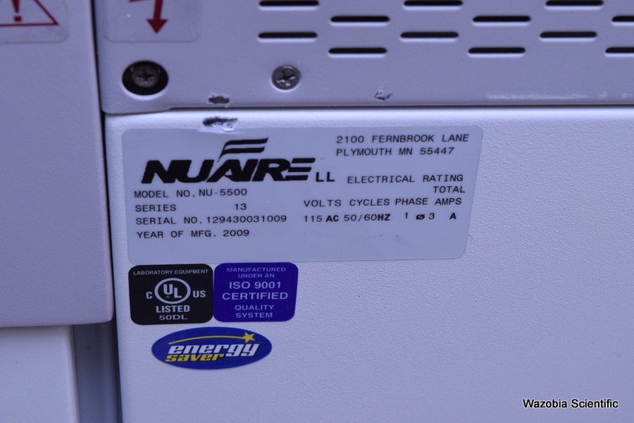 NUAIRE AUTOFLOW IR DIRECT HEAT CO2 INCUBATOR MODEL NU-5510