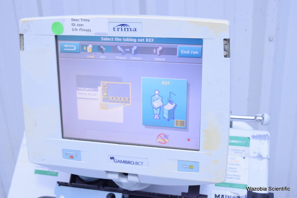 GAMBRO BCT TRIMA ACCEL AUTOMATED BLOOD COLLECTION SYSTEM – Wazobia ...