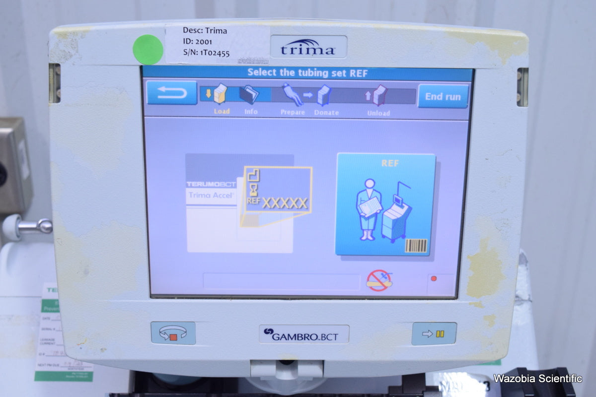 GAMBRO BCT TRIMA ACCEL AUTOMATED BLOOD COLLECTION SYSTEM – Wazobia ...