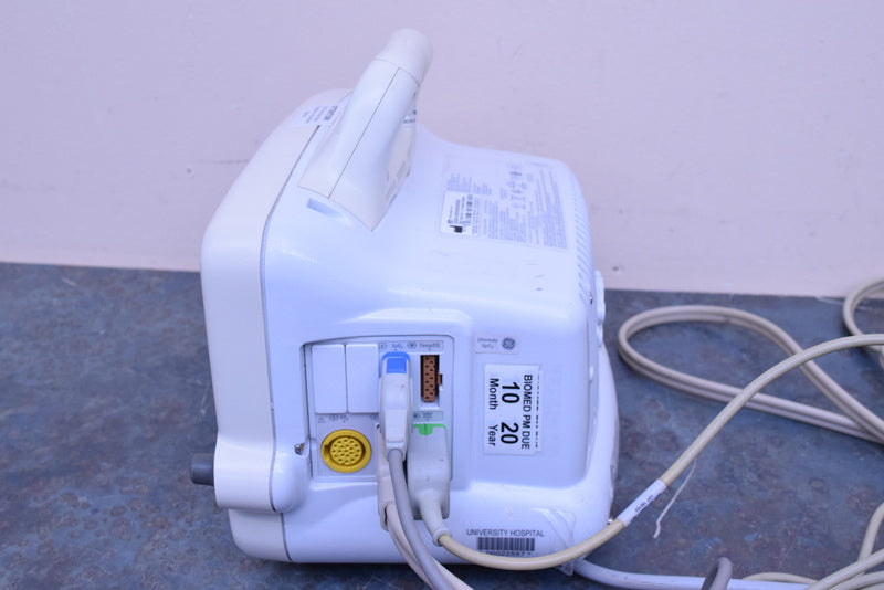 GE DASH 3000 PATIENT MONITOR WITH LEADS SPO2 ECG