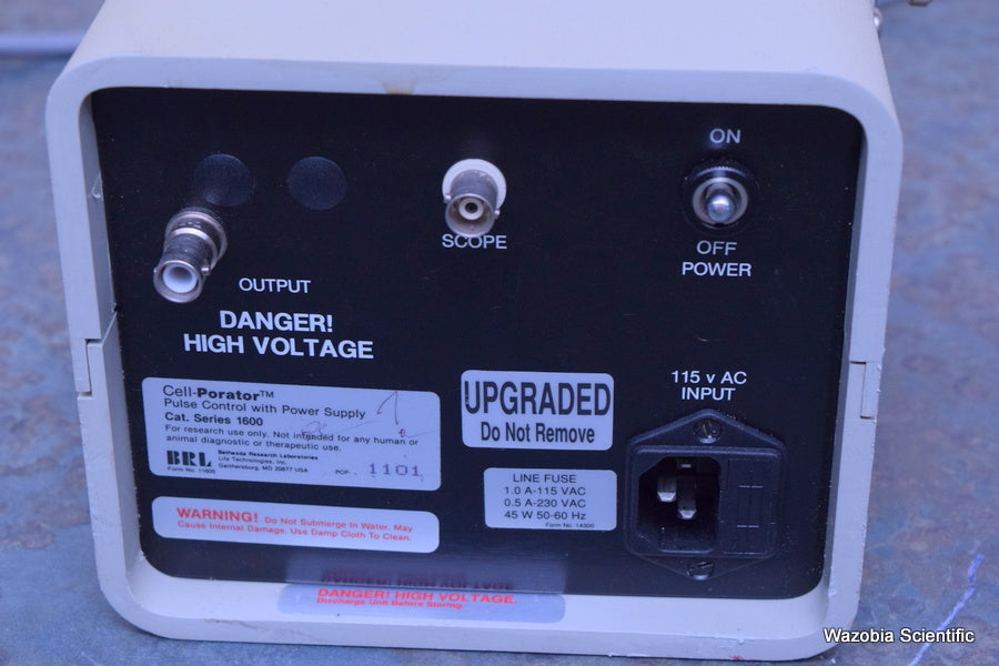 BRL CELL-PORATOR VOLTAGE BOOSTER, PULSE CONTROL + POWER SUPPLY, CHAMBER SAFE
