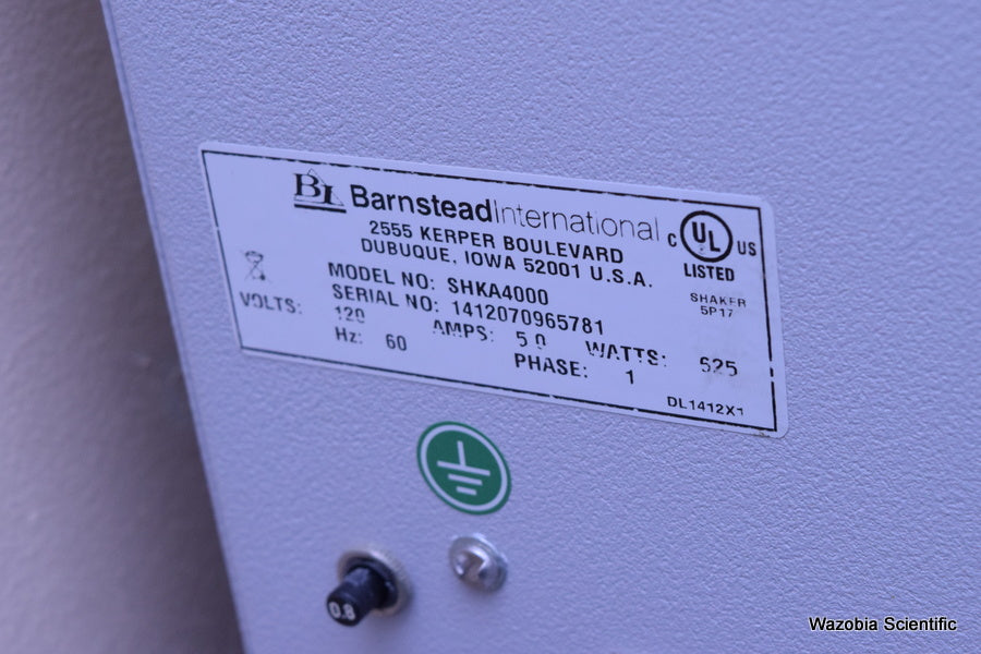 BARNSTEAD LAB-LINE MAXQ 4000 A-CLASS MODEL SHKA4000