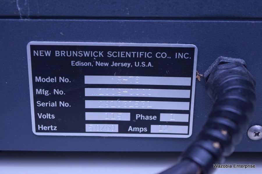 NEW BRUNSWICK SCIENTIFIC RECIPROCAL WATER BATH MODEL R76