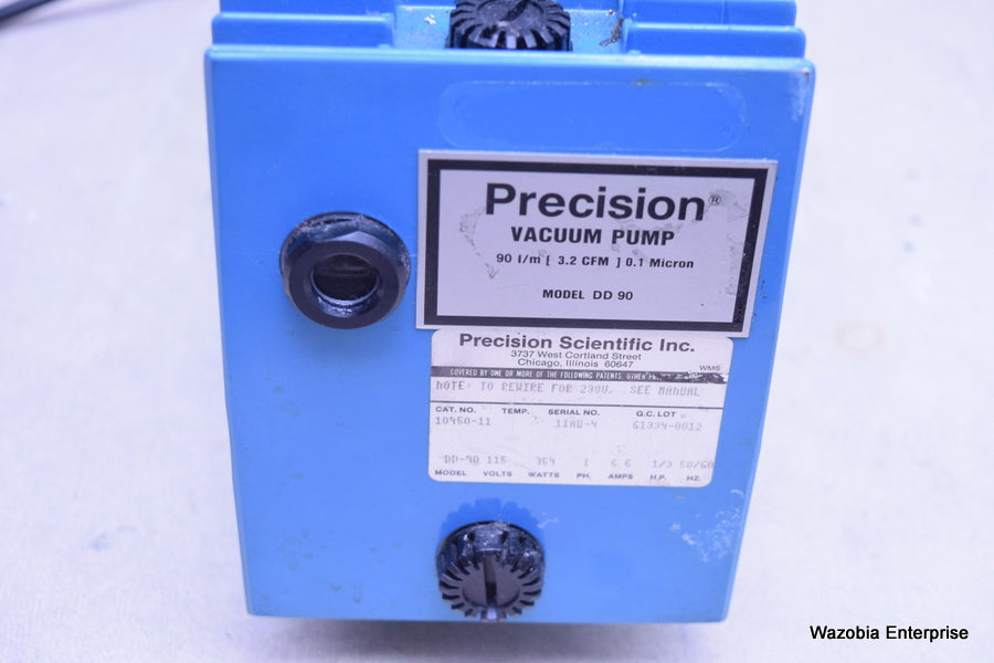 PRECISION SCIENTIFIC VACUUM PUMP MODEL DD-90