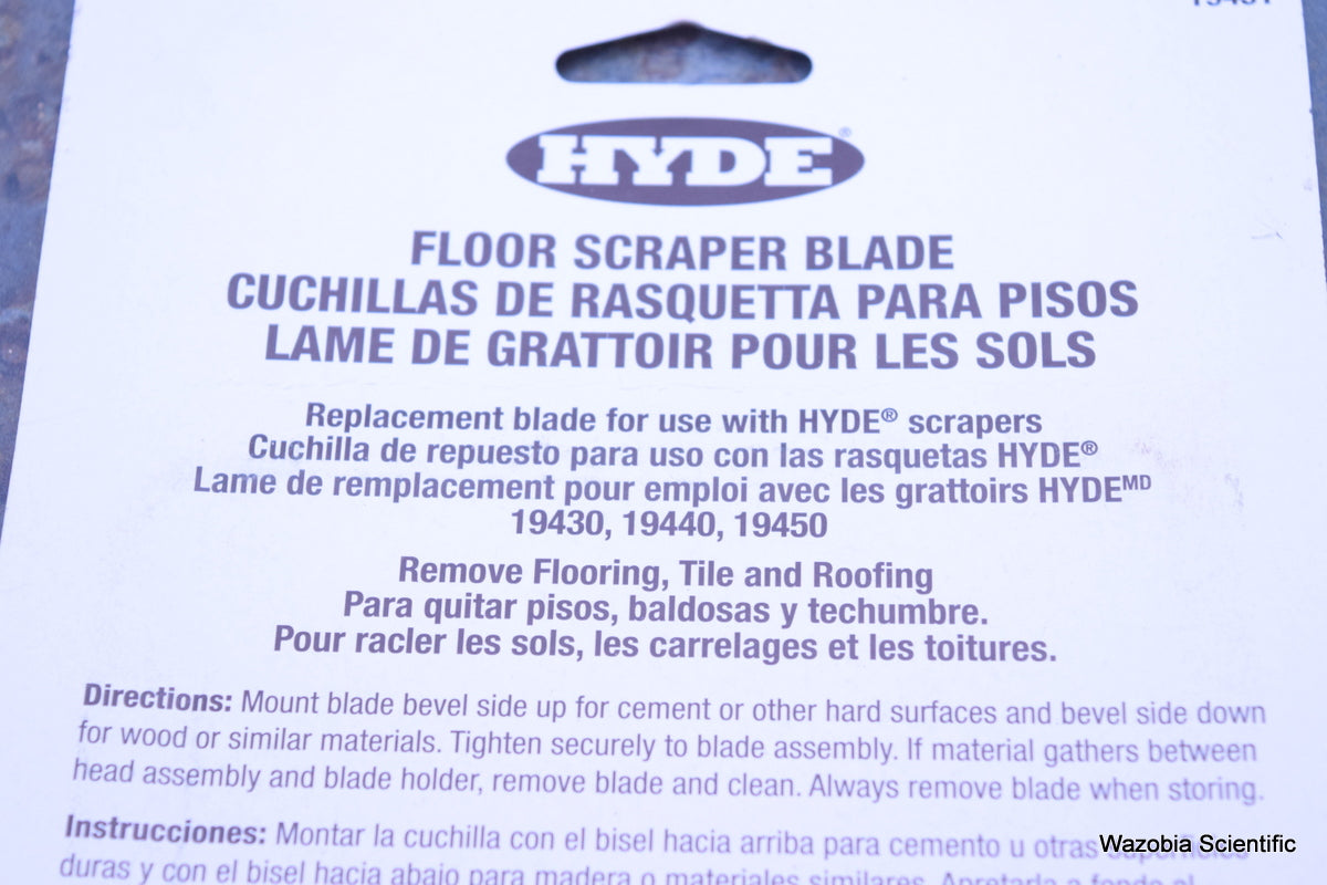 3 HYDE FLOOR SCRAPER BLADE 19451 4IN 102MM 4"