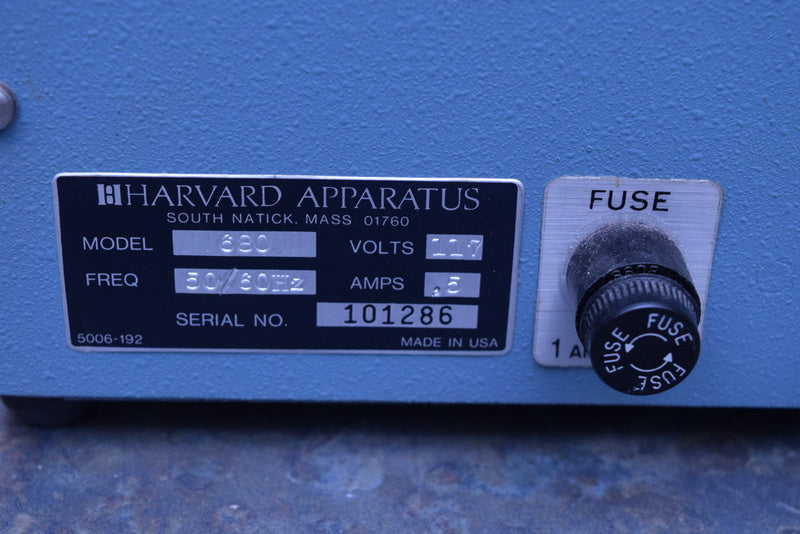 HARVARD RODENT VENTILATOR MODEL 680 S/N 101286