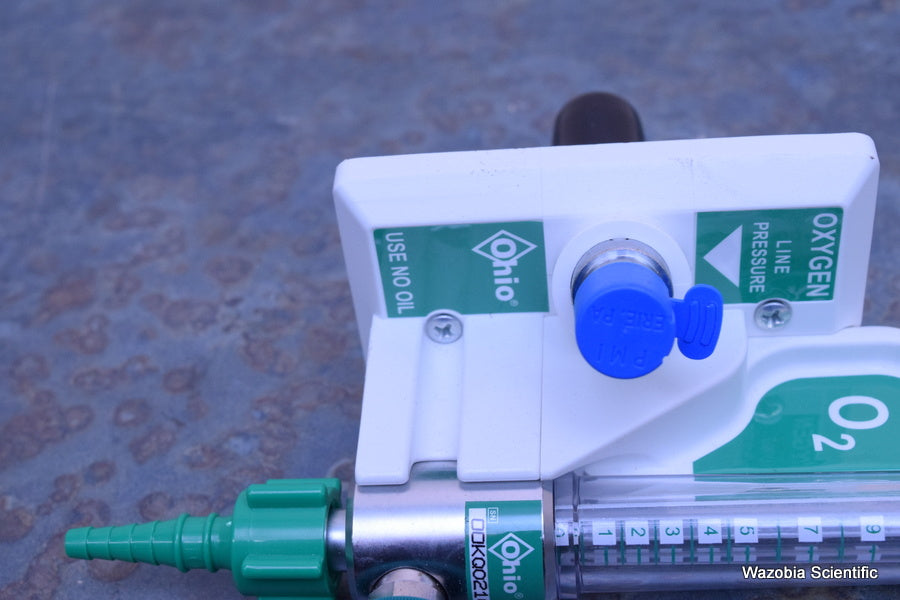 OHIO MEDICAL INTEGRATED FLOWMETER O2 OXYGEN