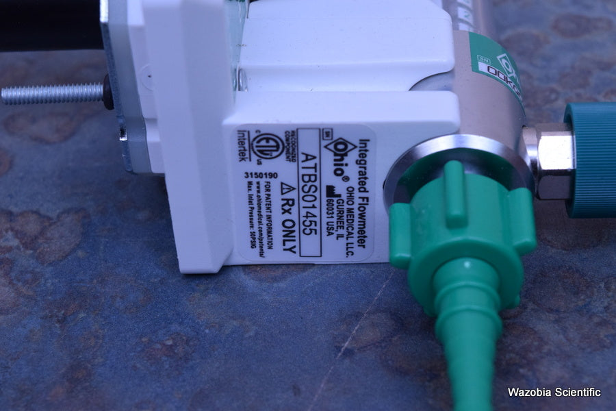 OHIO MEDICAL INTEGRATED FLOWMETER O2 OXYGEN