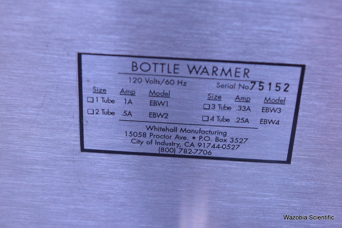 WHITEHALL MANUFACTURING BOTTLE WARMER DUAL 2 TUBE EBW2