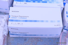 LOT OF MCKESSON TONGUE DEPRESSORS ADULT STERILE 6" 24-202-S 800PCS +