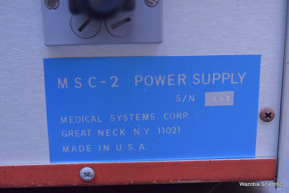 MEDICAL SYSTEMS NEURO PHORE BH-2 SYSTEM POWER SUPPLY MODEL MS-2B IONTOPHORESIS