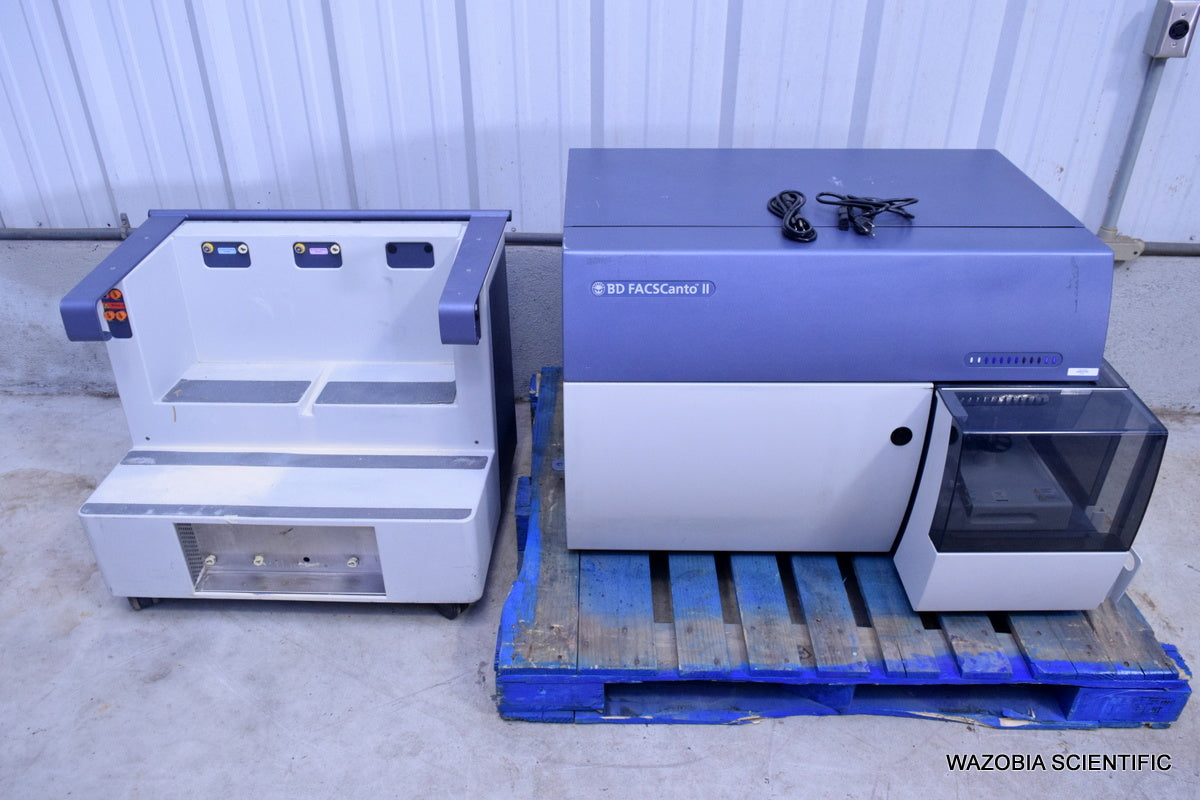 BD FACSCANTO II FLOW CYTOMETER 338962 WITH FLUIDICS CART