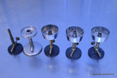 LOT OF 5 BUNSEN BURNER 5U NATURAL GAS WITH RECYCLE WAX CUP, BUFFALO & MISC