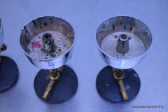 LOT OF 5 BUNSEN BURNER 5U NATURAL GAS WITH RECYCLE WAX CUP, BUFFALO & MISC