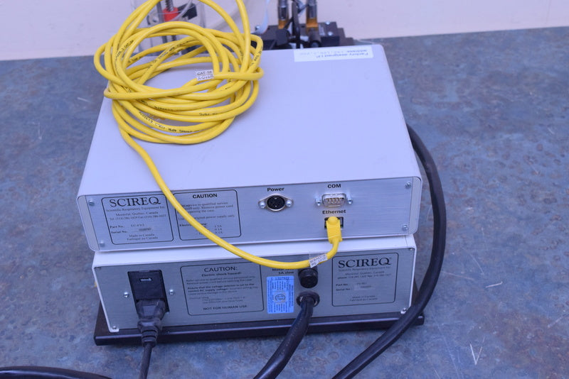 SCIREQ RESPIRATORY UNIT  FLEXIVENT FV-M1 AND PEEP TRAP FV-PP-M1 EC-FV2 FV-BU