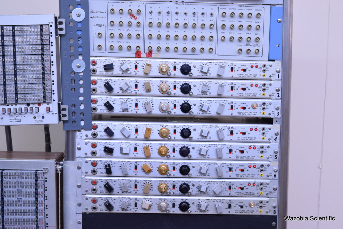 GRASS INSTRUMENT P511K AMPLIFIER POWER 7PCM12 ELECTRODE SELECTOR  78ES 362 SMT7C