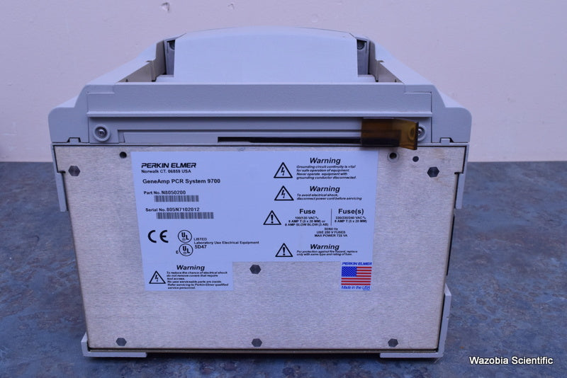 AB APPLIED BIOSYSTEMS  GENEAMP PCR SYSTEM 9700 WITH 96 WELL BLOCK N8050200
