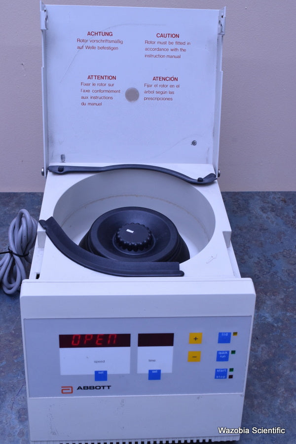 ABBOT LABORATORY CENTRIFUGE MODEL 3531 WITH HERAEUS SEPATECH ROTOR